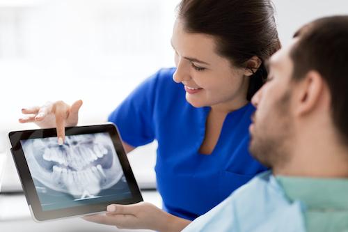 Showing X Ray in a tablet