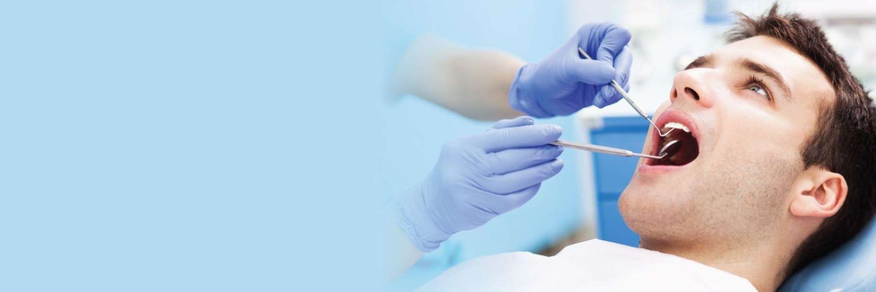 a man getting dental checkup