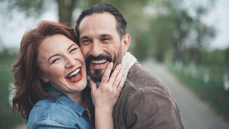 couple smiling in Tazewell, VA