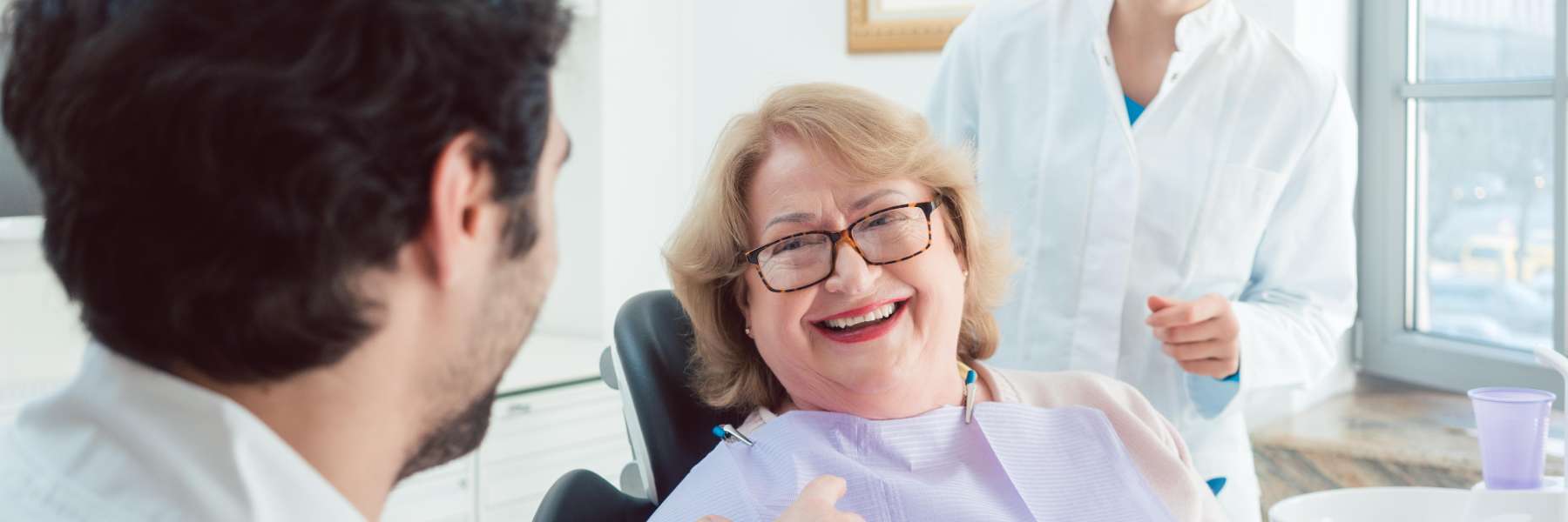 older woman getting extraction